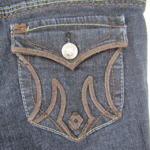 Mek Denim St Petersburg Cigarette Womens Low Rise Skinny Blue Jeans Size 31 x 34